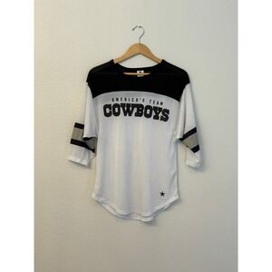 VTG‎ PINK Victoria's Secret NFL Dallas Cowboys Mesh Football Jersey Top M Retro